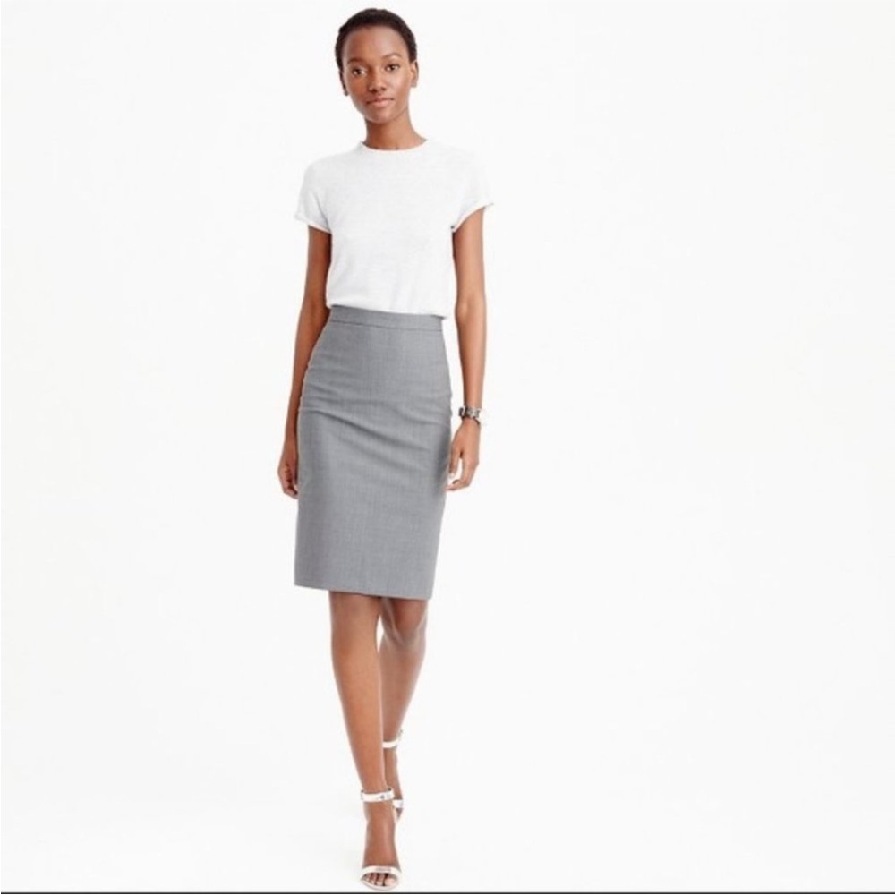 J. Crew Charcoal Pencil Skirt